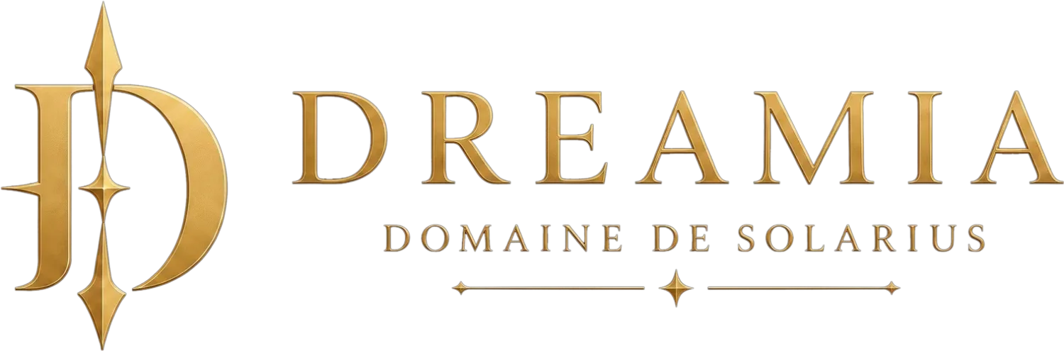 DREAMIA — Le Domaine de Solarius, logo horizontal